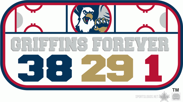 Grand Rapids Griffins 2011 12 Memorial Logo iron on heat transfer